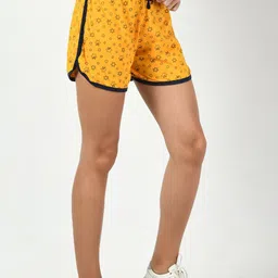 BAESD Women Pack Of 4 Printed Pure Cotton Shorts image 2