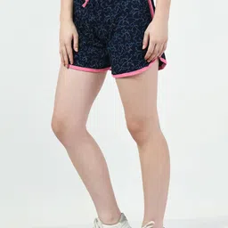 BAESD Women Pack Of 3 Conversational Printed High-Rise Pure Cotton Shorts image 4