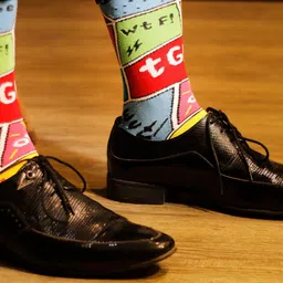 Papa Socks Printed Anti Bacterial Calf Length Socks image 3