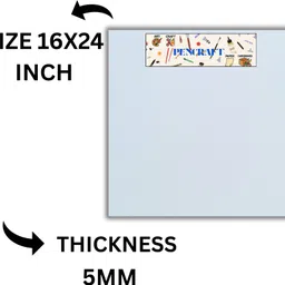 pencraft FoamBoard Sunboard Sheet for Architecture,Model,Craft,Mount,5MM,16X24INCH,4PCS-picture-33