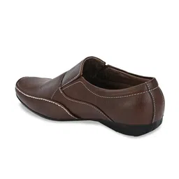 John Karsun Men Brown Solid Formal Slip-Ons image 5
