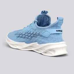 RapidBox Men Blue Textured Sneakers image 3
