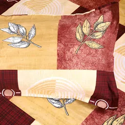 Aura Multicolor Checkered 150 TC Queen Microfiber Bedsheet With 2 Pillow Covers image 3