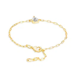 MINUTIAE Brass Crystals Gold-Plated Link Bracelet image 3