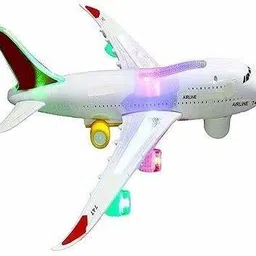 kdsn Musical AeroPlane Airbus Bump & Go Action Toy with Sound & Light-479-picture-12