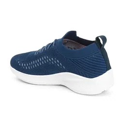 HRX by Hrithik Roshan Men Teal Blue Round Toe Lightweight Textile Sneakers image 3