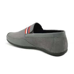 Mast & Harbour Men Grey Lightweight Comfort Insole Penny Loafers image 2