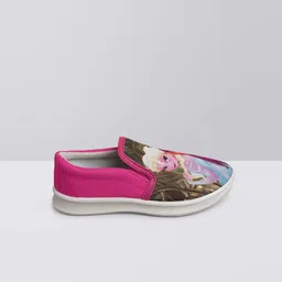 Kids Ville Girls Frozen Printed Canvas Slip-On Sneakers image 2
