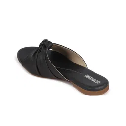 FAUSTO Bow Detailed Open Toe Flats image 4