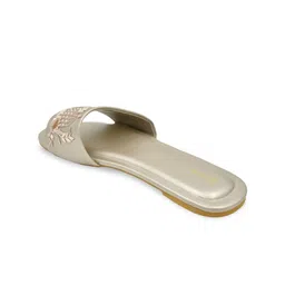 SHRIVAS BY ARCHITA MEHTA Embellished Open Toe Flats image 3