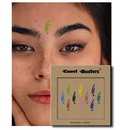 Comet Busters 10 Pcs Leaves Designer Sticker Bindis image 2