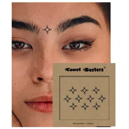 Comet Busters 10 Pcs Reusable Bindi - Black image 2
