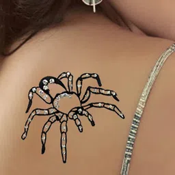 Comet Busters Black Embellished Body Sticker image 3