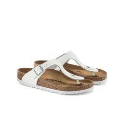 Birkenstock Women Gizeh Regular Width Leather T-Strap Flats image 3