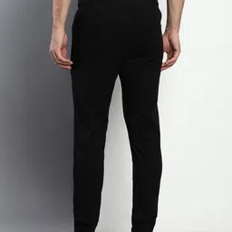 Dennis Lingo Men Black Straight Fit Cotton Joggers image 3