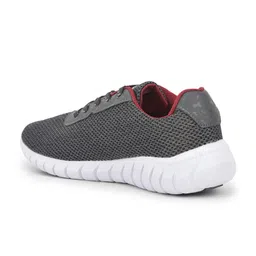 Liberty Men Grey Mesh Running Non-Marking Shoes image 3