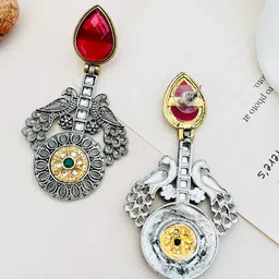 ABDESIGNS Silver Plating Birds Shaped studs Earrings image 3