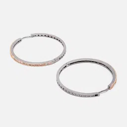 Kennice Rose Gold-Plated Circular Drop Earrings image 3