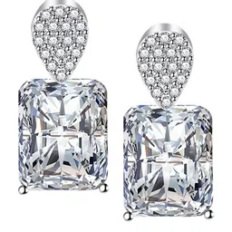 Designs & You Silver-Plated Geometric Drop Earrings image 3
