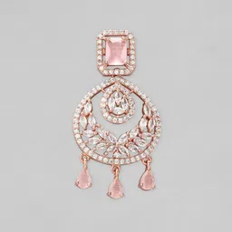 Rubans Gold-Toned Crescent Shaped Drop Earrings image 4