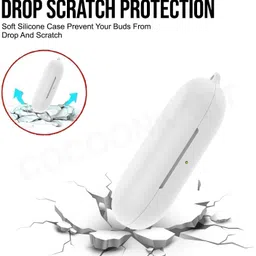 Cocoonkart Silicone Velcro Headphone Case For Silicone Case Cover For Soundcore by Anker V20i image 4