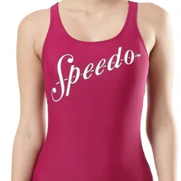 Endura Brite Fabric Heritage Logo Racerback One Piece Solid Women Swim-dress Blue Swimsuit-image-85