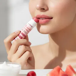 qtpie Tinted Ceramide Wiscare Lip Balm with SPF50 PA+++ - Kojic Acid & Niacinamide rasberry image 1