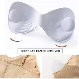 fashokart Pack of 3 Women Sports Lightly Padded Bra image 5