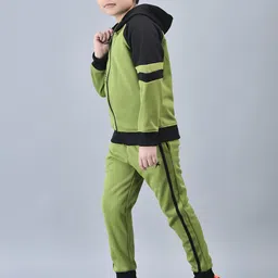 Trenz Boys Typography Printed Hooded Tracksuits image 3