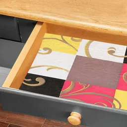 LooMantha Yellow & Pink Geometric Printed Water Resistant Shelf Liner image 3