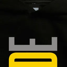 NUSYL Unisex Kids Black Printed Hooded Sweatshirt image 2