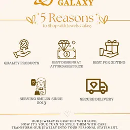 Jewels Galaxy Rose Gold Plated Contemporary Studs Earrings image 3