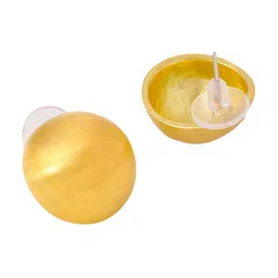 Yellow Chimes Gold-Plated Contemporary Studs Earrings image 3