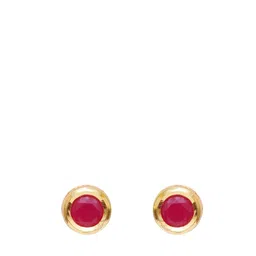 Ruby Raang Girls Gold Plated Studs Earrings image 3