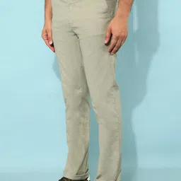 Crimsoune Club Men Solid Smart Slim Fit Mid Rise Regular Trousers image 3