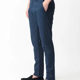 RARE RABBIT Men Trans Mid-Rise Slim Fit Trouser image 3