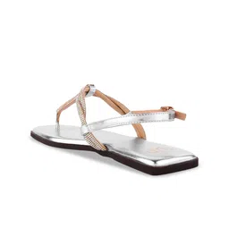 THE WHITE POLE Embellished T-Strap Flats image 3