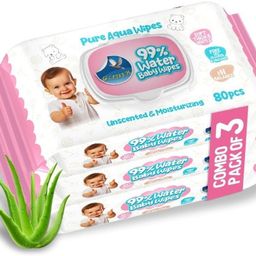 glider Natural Care 99% Water Based Wipes with Aloe Vera and Vitamins ( Pack of 3 (-picture-41