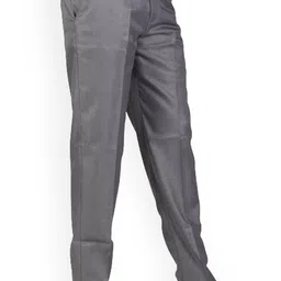 Sam and Jack Men Grey & Dark Grey  Pack of 2 Smart Chambray Trousers image 3