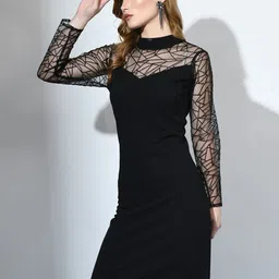 IUGA High Neck Sheath Dress image 2
