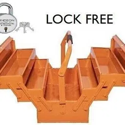 Metal Tool Kit Box For Garage,Household & Commercial Useage Lock Free HORSE TOOL BOX Tool Box with Tray image 4