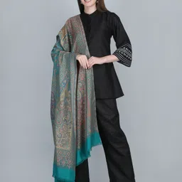 Knit Villa Pashmina Self Design, Printed, Solid, Woven Women Shawl-picture-24