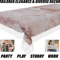 homestic PVC 4 Seater Self Design Table Cover image 4