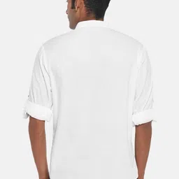 indus route by Pantaloons Men White Solid Straight Kurta image 2