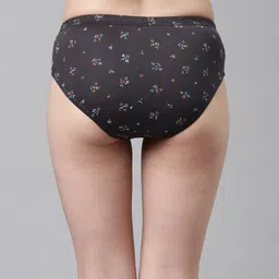 DIXCY SCOTT Slimz Women Pack Of 4 Assorted Printed Hipster Briefs image 4