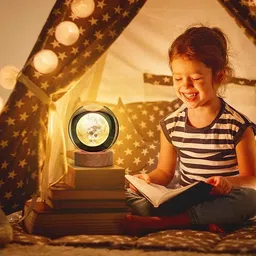 goodgudi Crystal Ball Light, Gift for Teens Boys and Girls, Moon Model Night Lamp image 5