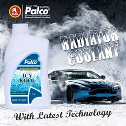 pl super palco ICY KOOL Radiator Coolant Concentrate 1 Litre Ethylene Glycol Based Coolant for Diesel Petrol Engine Cars Excellent Cooling Properties Non Corrosive Antifreeze Coolant Green image 3