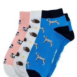 MInt & Oak Men Pack Of 3 Patterned Ankle Length Socks image 2