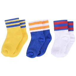 FOOTPRINTS Kids Multicoloured Pack of 6 Striped Ankle Length Socks image 5