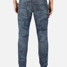 EVERBLUE Men Solid Tapered Slim Fit Heavy Fade Stretchable Jeans image 2